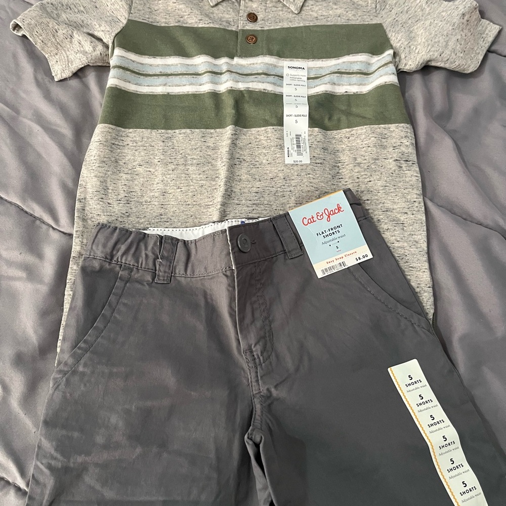 Cat & Jack Charcoal Kids Casual Shorts